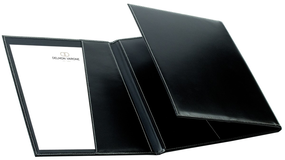 Vertragsmappe DIN A4 | Echtleder | CAMBRIDGE schwarz